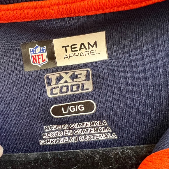 NFL Denver Broncos Team Apparel TX3 Cool Polo Shirt Navy Orange Men’s L/XL - Picture 3 of 3